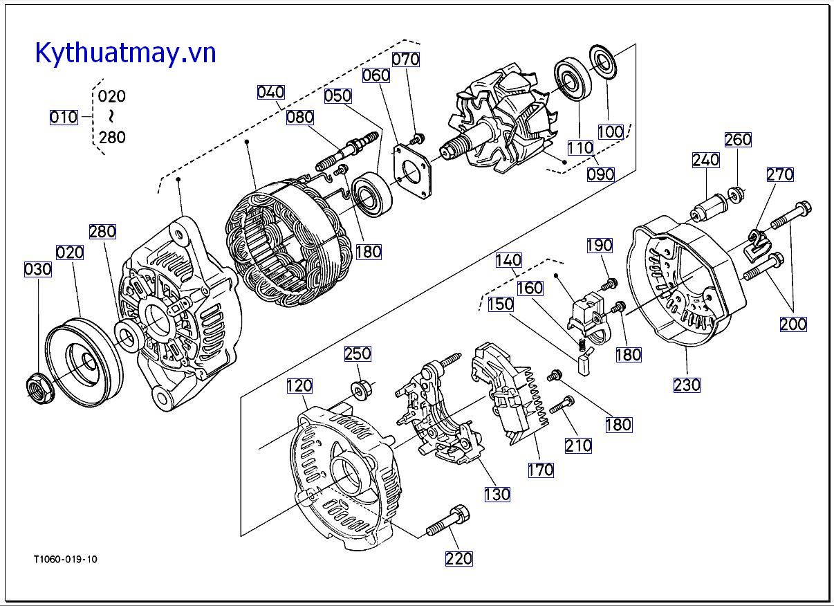 Của máy giao điện - những bp cấu thành